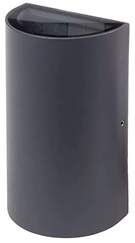 Außenwandleuchte Half 2-flammig IP44 schwarz mit LEDVANCE ZigBee Lampe warmweiß dimmbar