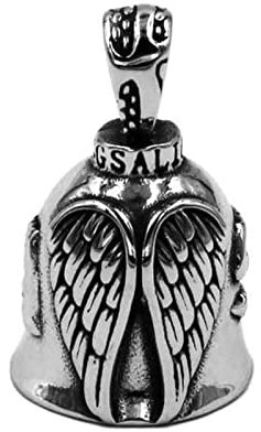 Lucky angel Gold Eagle Wings Biker Bell Anhänger Edelstahl Biker Herren Anhänger Sound Ring Glocke