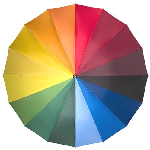 Falconetti Regenbogen-Golfschirm XXL