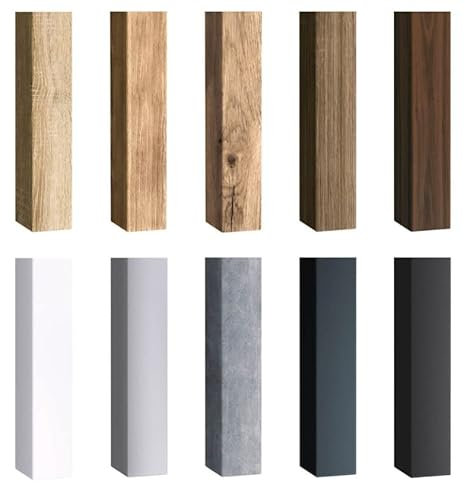 KLEMP Musterset mit Farben für Wandlamellen, CLASSIC Lamellenwand aus MDF 30x40 mm, zur Überprüfung der Furnierfarben