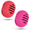 Fauxomor Make Up Schwamm Aufbewahrung - 2 Stück Atmungsaktiv Silikon Beauty Blender Reisetasche für Alle Größen von Make-up-Schwamm, Bruchsicher Tragbar Kosmetik Werkzeug, Rot+Rosenrot