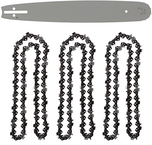 GT Garden Guide 16 Pouces (40 cm) avec Lot de 3 chaînes 66 maillons pour tronçonneuse