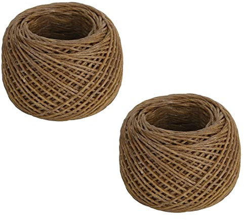 2pc Bio Hanf Wick, Manuelle Aroma therapie Sicherheit Hanf Kerze Wick, 30m Spule, Langsames Brennen, für die Kerzen herstellung und Hanf Wick Feuerzeug, Standard größe, 1,2mm