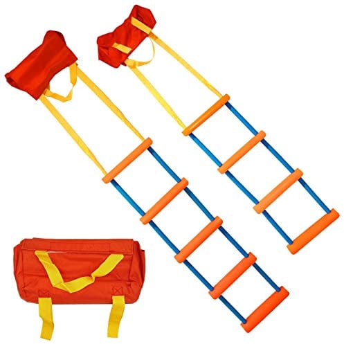 Shop SoftAir® Emergency Boat Ladder in Rope 4 and 5 Steps in Polycarbonate with Sturdy Bag for Inflatable Boats (4 Steps)