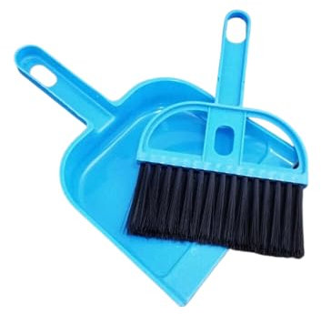PARENCE.- Mini Pelle-Brosse Ramasse Miettes Portable/Petite Balyette pour la Poussière à Poils Doux/Outil de Nettoyage Maison, Cuisine, Chambre, Bureau - Couleur Aléatoire (Bleu, Vert)