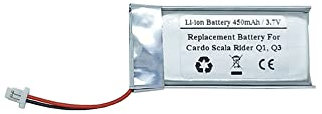 Batterie de rechange 450 mAh 3,7 V pour conducteur Cardo Scala Q1, Q3 moto intercom Bluetooth
