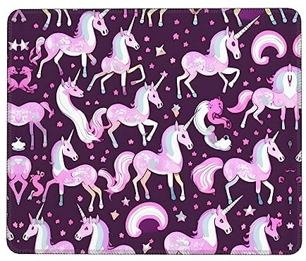 Grand tapis de souris de jeu, tapis de souris d'ordinateur pour la maison, le bureau, le travail, licornes rose