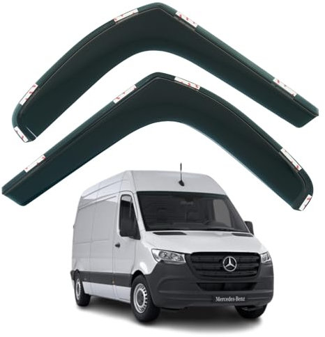 Set mit 2 Windabweisern, kompatibel mit den Modellen MERCEDES-BENZ SPRINTER 2019 2020 2021 2022 2023 2024 2025.