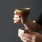 MINGZHE 200mL Coffee Mug Ceramic Mug with Base Cone Funnel Shaped Retro Ceramic Mug Pottery Tea Cup Japanese Latte Unique Porcelain Coffee Cup Mother's Day Gift (Coffee)