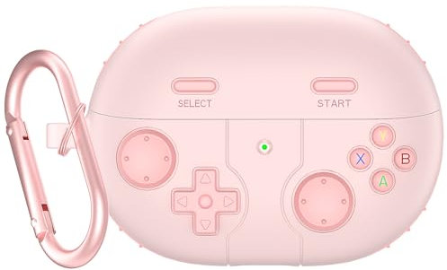 Earphone Case for Huawei Freebuds Pro 3, Pro 2, 4E, 5i, SE2 Protective Case All-Inclusive Gaming Console Silicone Cover (for Freebuds 4E- Pink)