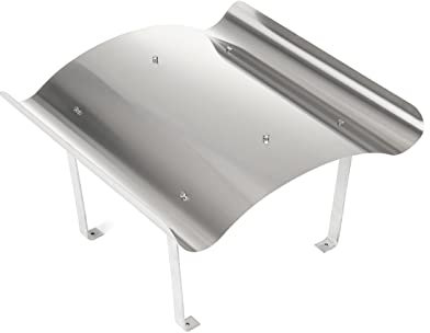 STERR Cubierta para chimenea de acero inoxidable, 60 x 80 cm, cubierta de chimenea de acero inoxidable, kit de construcción de chimenea, cubierta de lluvia para chimenea, accesorio para chimenea –