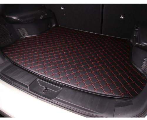 STLYBAZ Auto Kofferraummatten für Mini Cabrio Convertible F57 2013-2024, Kratzfest Kofferraumwanne Schutzmatte ZubehöR,Black-Red 1