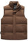 KONG JIMFAN Black Friday Angebote Herren Steppweste Bequeme Weste Herren Mit Stehkragen Outdoor Jacke Outdoorweste Taschen Ärmellos Jacke Übergangswesten Für Männer Daunenweste(Kaffee,5XL)
