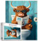 1000 Stück Puzzles für Erwachsene Hochland Kuh Toilettensitz Puzzles Wildlife Toilette Zeitungspuzzle Herausfordernde Familie Aktivität Spiele Buntes DIY Handwerk Puzzle für Home Decor Geschenke