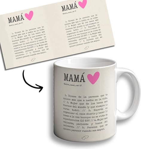 Oops Taza Cerámica 350ml - Mug Frases Familia - Regalo Original - Mamá