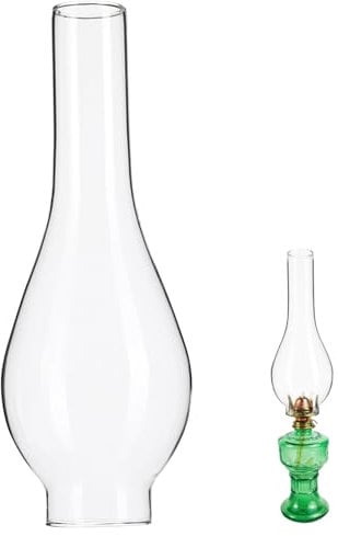 ORFOFE Lampenschirm Für Petroleumlampe Im Antik-Stil 5 cm Durchmesser Glaskamin Für Öllampe