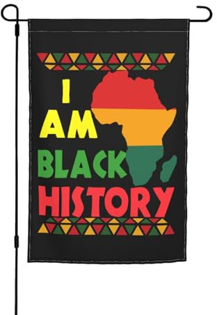 Bandiera Da Giardino I Am Black History Month Bandiera Verticale Verticale Outdoor Bandiera Durevole Bandiera Da Cortile Per Feste Festival Esterni 30x45cm