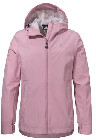 Schöffel Damen Jacket Style Bohorok WMS, wasserdichte, atmungsaktive Outdoor Jacke, elegante Funktionsjacke mit Kapuze und Stufensaum