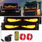 Aolawco 2er Devil Eyes Light für Cars, 10 * 35cm Led Augen für LKW, Programmierbar Laufschrift Leuchtreklame Personalisiert Leuchtschild mit APP-Steuerung