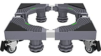 Ruedas ajustables para nevera – Base móvil para lavadora con ruedas, 42-68 cm, perfecto para grandes contenedores de plantas, soporte de aire acondicionado, bandejas de suelo duraderas y versátiles