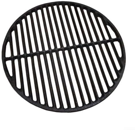 Gusseisen Grillrost rund, Vielseitiger runder Gusseisengrill, Zubehör für BBQ, Gasgrill, Holzkohlegrill und vieles mehr, emaillierter Grillrost, Gussgrillrost, Grillgitter, Grillzubehör(Ø 38CM)