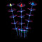 Uniclife Strip Coral Plant Ornament Glowing Effect Artificial Decoration for Fish Tank, Aquarium Landscape – Pink