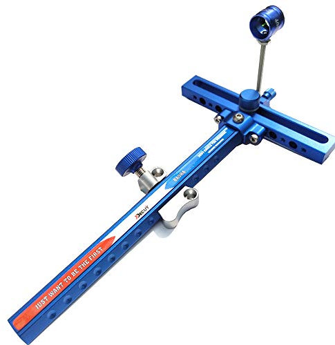 ZSHJG Recurvebögen Bogen Visier Bow Sight Aluminium Bogenvisier Bogen Anblick Bogenzubehör Jagdvisier (Blau)
