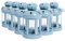 Nicola Spring Vintage Lantern Tealight Holders - Pack of 6 - 16cm - Blue Candle Holder Decorative Candle Lantern Metal Tealight Candles for Hanging Indoor, Outdoor