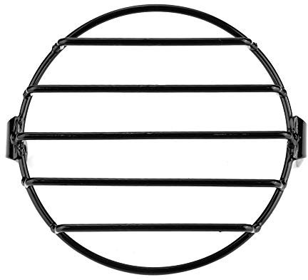 EBTOOLS Round Headlight Grille - 5.75inch Headlight Grill, Black Retro Motorcycle Headlight Grill Round Cover Mask