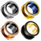 COOEAR Ear Gauges Screw Plugs aus Chirurgenstahl, Flesh Stretchers Earrings, Größe 6mm bis 30mm Colorful Tunnels.