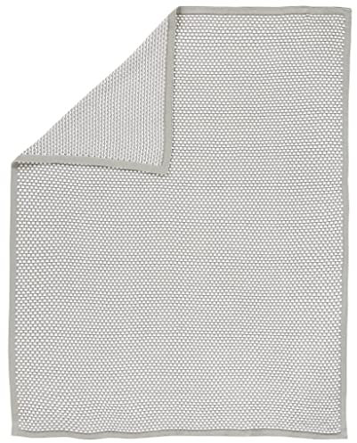 Alvi Strickdecke 100% Baumwolle 75x100 New Waffle grau 994-9