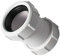 SUPERTOOL - Conector de compresión de 1/2 pulgada de 40 mm, conector de tubería de residuos de PVC recto para baño, fregadero de cocina, plato de ducha, habitación húmeda (1 unidad)