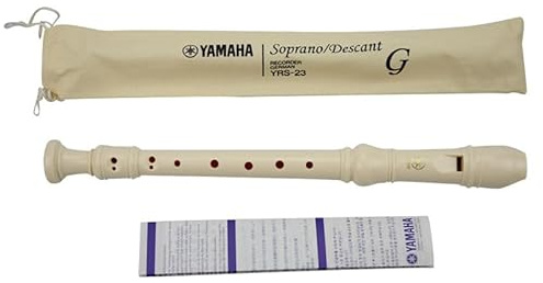 YAMAHA YRS23-10 Flauti CON SCOVOLINO e custodia - Flauti Didattici Dolci Soprano Bundle Speciale Scuola