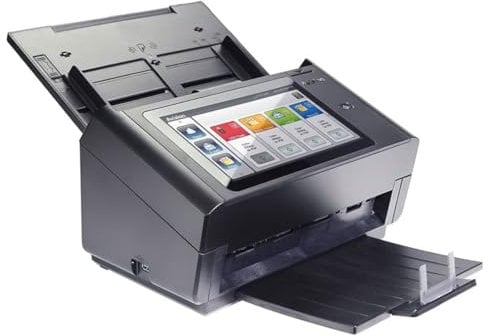 Avision AN360W Netzwerk Scanner mit Bildverarbeitungsprozessor VM3 | RJ-45 Ethernet 10/100/1000 Mb, Wi-Fi | 8 Touch Display | 60ppm/120ipm A4 Color 300dpi | 100 Seiten ADF | USB 3.1 |
