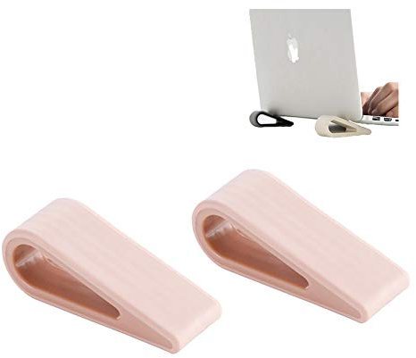 Laptop Keyboard Stands Universal Notebook Stands Anti-Slip Durable Silicone Elevation Stand Lightweight Stable Kickstand for Laptop (Pink)