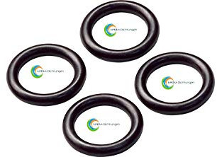O-Ringe Dichtungen aus EPDM für alle 1/2 Zoll Schlauchsysteme z.B. Gardena (6 Stück)