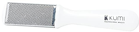Kumi Professional Double-Sided Foot File for Hard Skin - Stainless Steel Rasp & Nylon Bristle Nail Brush, Perfect for Removing Hard Skin and Foot or Toe Cleaning.