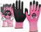 ACE Junior Arbeits-Handschuh für Kinder - 3 Paar Schutz-Handschuhe für die Garten-Arbeit - Pink - 7-8 Jahre (3er Pack)