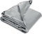 tectake® Bâche de Protection Exterieur imperméable en PVC Solide et Résistante Œillets pour Fixation Bache Etanche Multiusages Moto Velo Barbecue Salon de Jardin Bassin - 2 x 3 m - 550 g/m² - Gris
