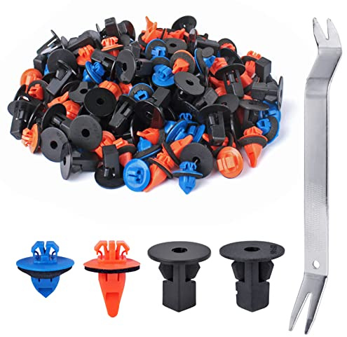 120 clips para guardabarros, remaches de sujeción de retención Xislet para parachoques 90189-06065 compatibles con Toyota 4Runner Tacoma RAV4 Reemplaza 75495-35010 75397-35010 90189-06013