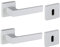 Bricolevante Maniglie Porta Interna Disponibile in più Varianti vendute in set - Maniglia Quadrata per Porte (Quadrata, Bianca)