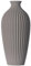 3D Vase Dekovase Saskia XL 38cm Bodenvase Vase Pampasgras Trockenblumen Hellgrau