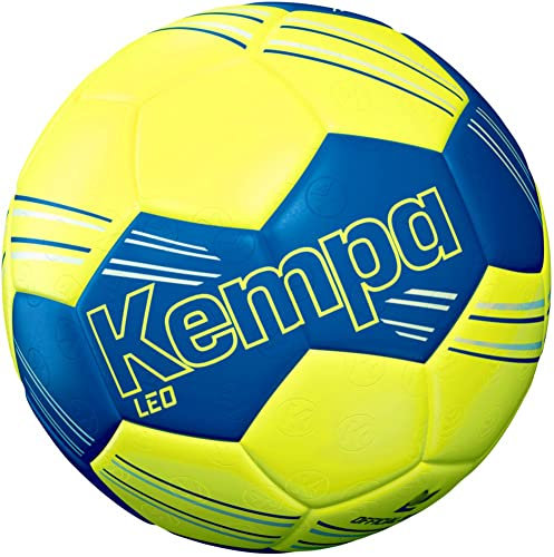 Kempa Handball Training griffiges Obermaterial gelb/royal blau (2 (ohne Ballpumpe))