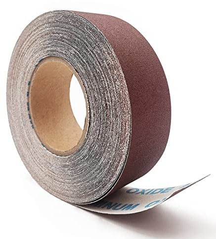 240 Grit Sandpaper Roll, 2 Inch x78.7 Feet Continuous Abrasive Sand Paper Ready to Cut Emery Cloth Roll for Drum Sander Woodworking Automotive Metal Sanding