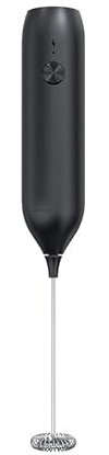 Rechargeable Electric Milk Frother Handheld, Milk Foam Maker with Stainless Steel Whisk, Hand Drink Mixer for Coffee, Lattes, Cappuccino, Hot Chocolate, Matcha, Battery Operated