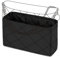 DGAZ Taschen Organizer Einsatz, Seide Taschenorganizer für Chanel 22 Tasche, Seidige Berührung Bag in Bag Organizer (Schwarz, Mini)