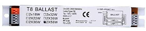 Zavorra elettronica ad avvio istantaneo ad alta efficienza T8 2x18/30/58W Ballast a luce fluorescente per uso residenziale/commerciale Reattori elettronici Ballast shop reattori T12 2 reattori