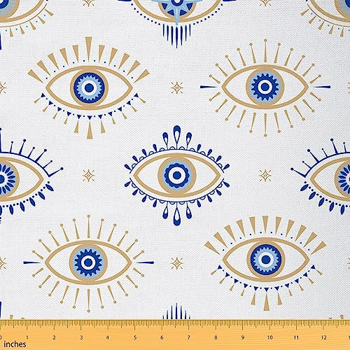 Bohemian Augen Stoff von The Yard Starry Sky Shining Stars Geometrische Polsterung Stoff Exotic Tribal Ethnic Style Stoff,184x150