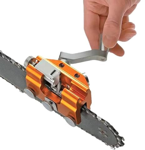 KhUKhu Tragbare Haushaltswerkzeuge Kettensäge Getriebe Schleifmaschine Handkettenschleifer Kettenklemme Handkettenschleifer Schleifwerkzeug