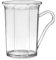 benderstore Kaffeebecher mit Henkel 200 ml 4er Set | Kunststoff Polypropylen | Mehrweg | Cremeweiß | Grün | Schwarz (kristallklar)